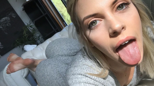 Blonde Fucks On Couch