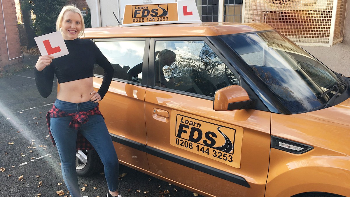 Confident Student Likes the Cameras