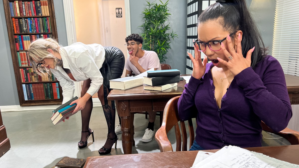 Goofing Off in a Library