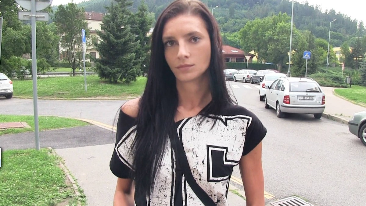 Skinny Brunette Is Not Shy