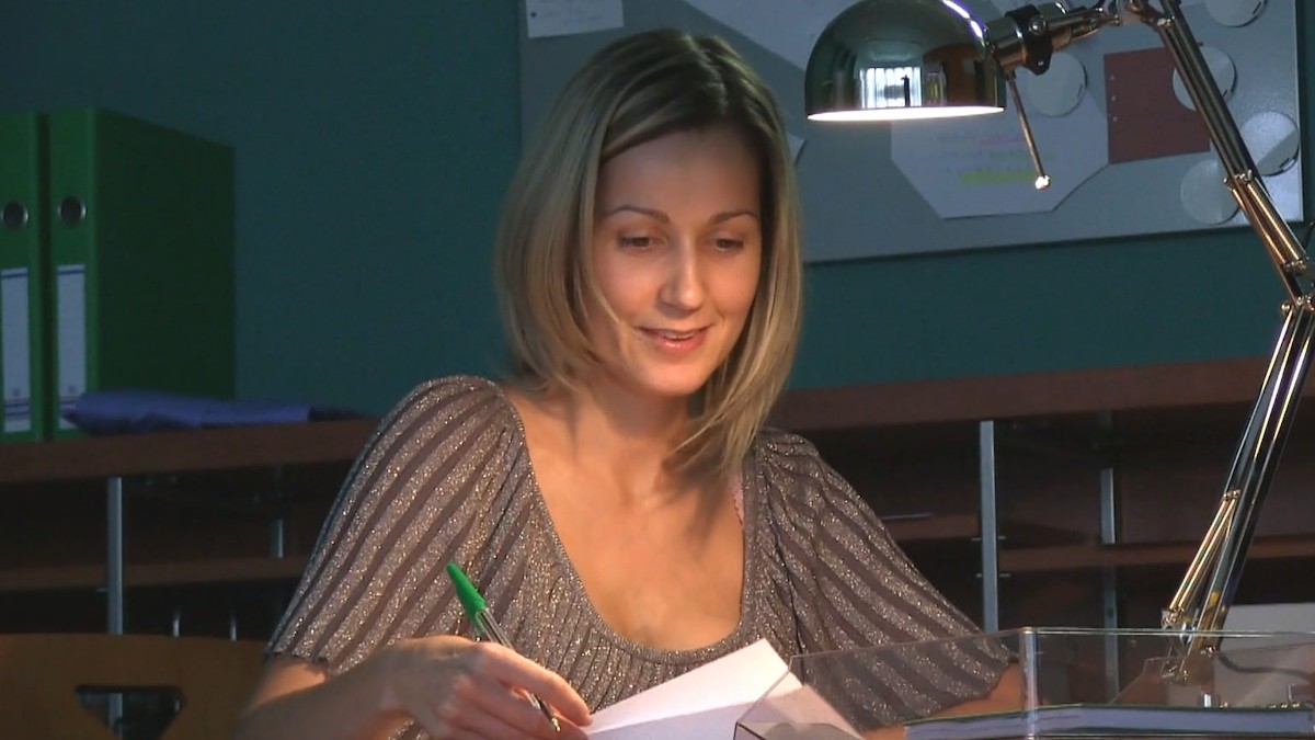 Receptionist Sucks and Fucks for a Promotion