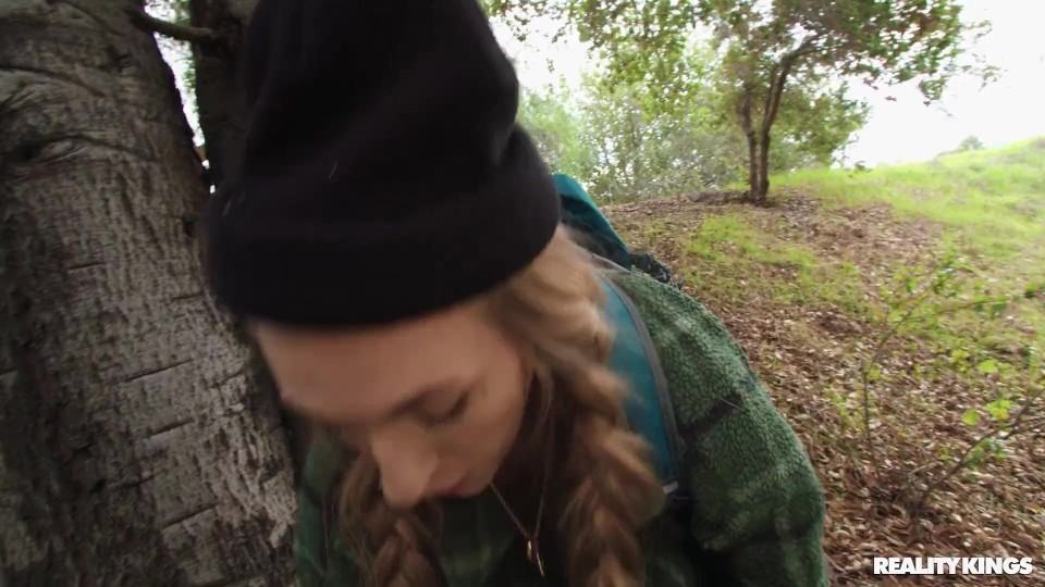 Scott, Angel Youngs, Doggystyle with Tree: Blonde Hiker's Surprise Encounter