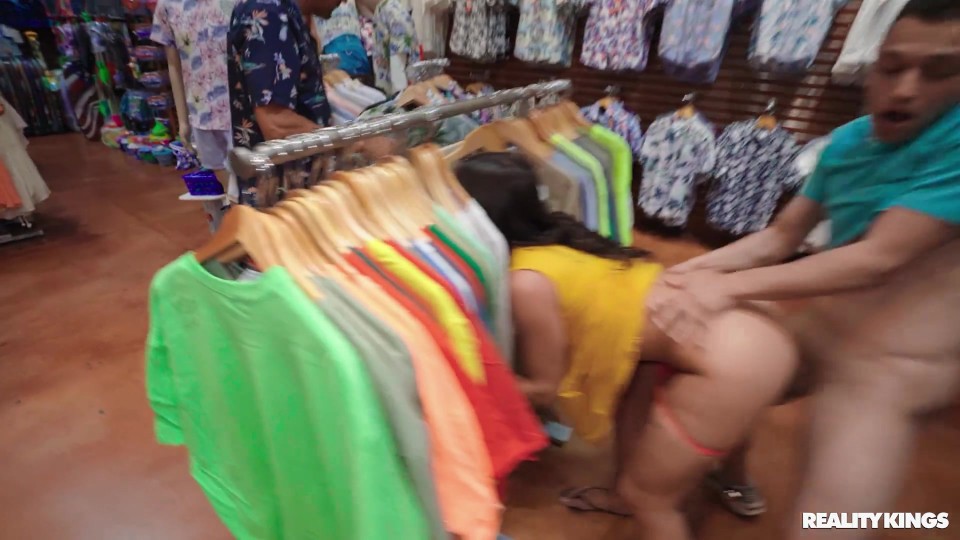 Sisi Rose, Johnny Love: Brunette Salesgirl's Secret Sex in the Store (Piercing, Natural Tits, Doggystyle)