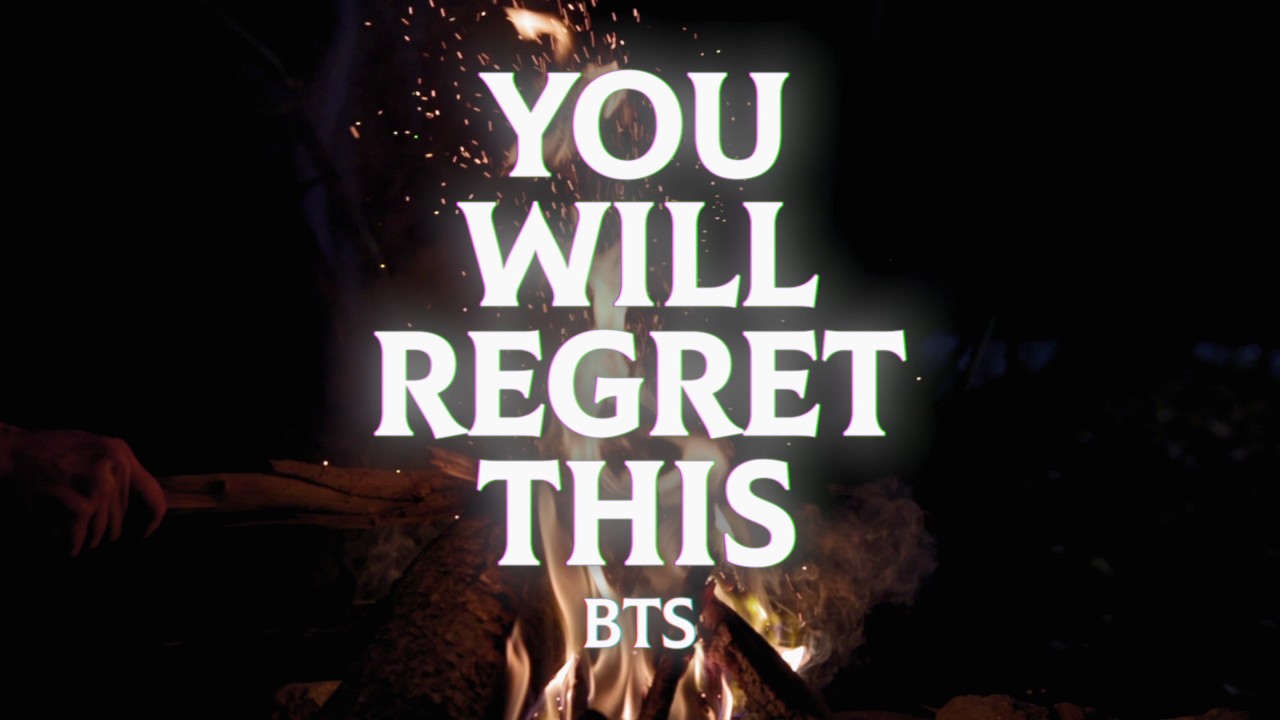 You Will Regret This BTS Behind the Scenes Poster on digitalplayground 