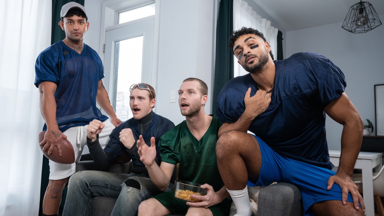 Men Kenzo Alvarez, Diego Silva Bareback Quarterback