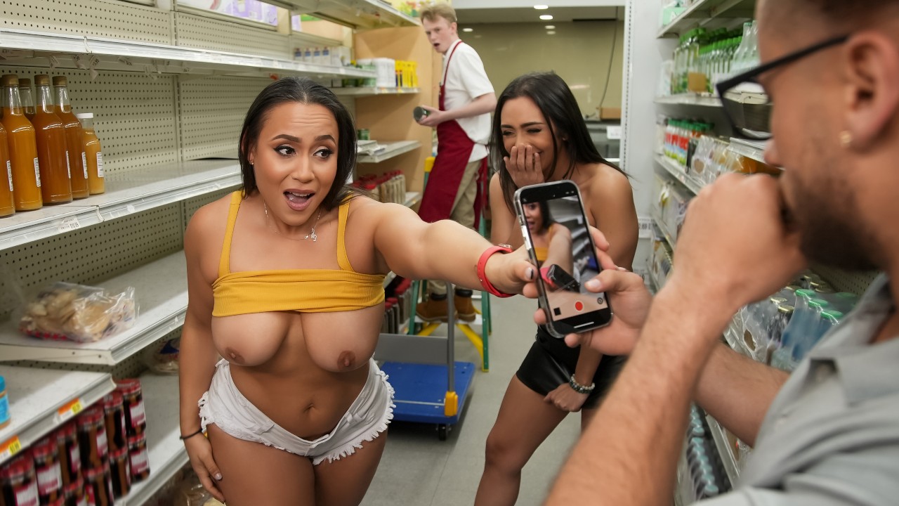 Pranks and Supermarket Skanks – Scene Poster on realitykings with Jimmy Michaels, Carmela Clutch, Lilly Hall 