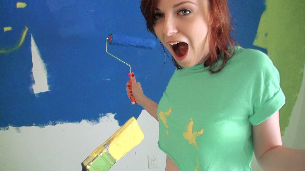 Redhead Tits Painting Nude – Scene Poster on mofos with Emma Ohara 