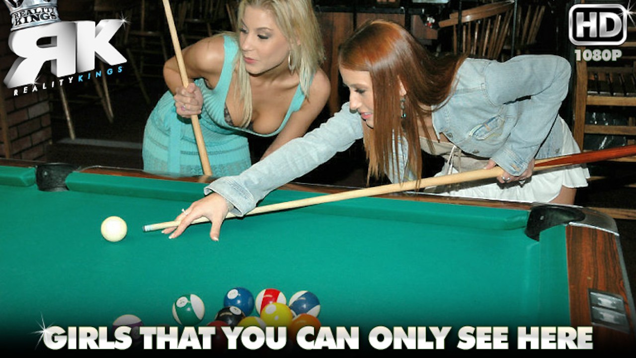 Poolhall Honey in We Live Together series with Nikki, Leanna, AJ by Reality Kings