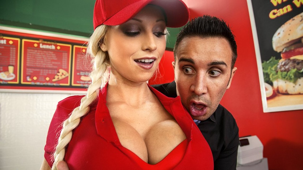 Big Juicy Tits Combo To Go with Rikki Six, Keiran Lee in Big Tits In Uniform by Brazzers