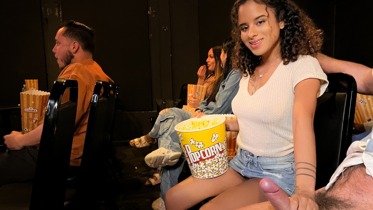 Lets Post It Isabella Jules, Lucas Frost Movie Theater Flashing
