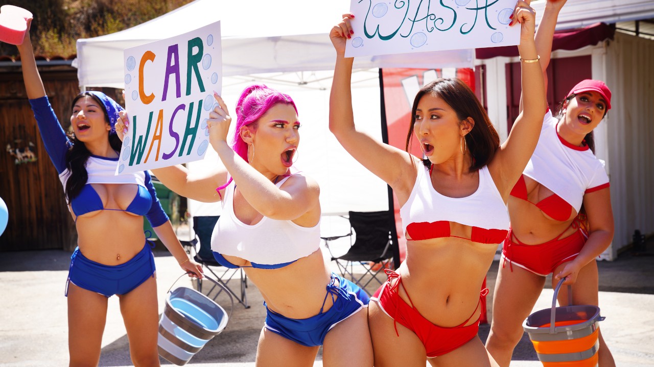 Scrub-a-Dub Squirt – Scene Poster on twistys with Lily Lou, Nicole Doshi 