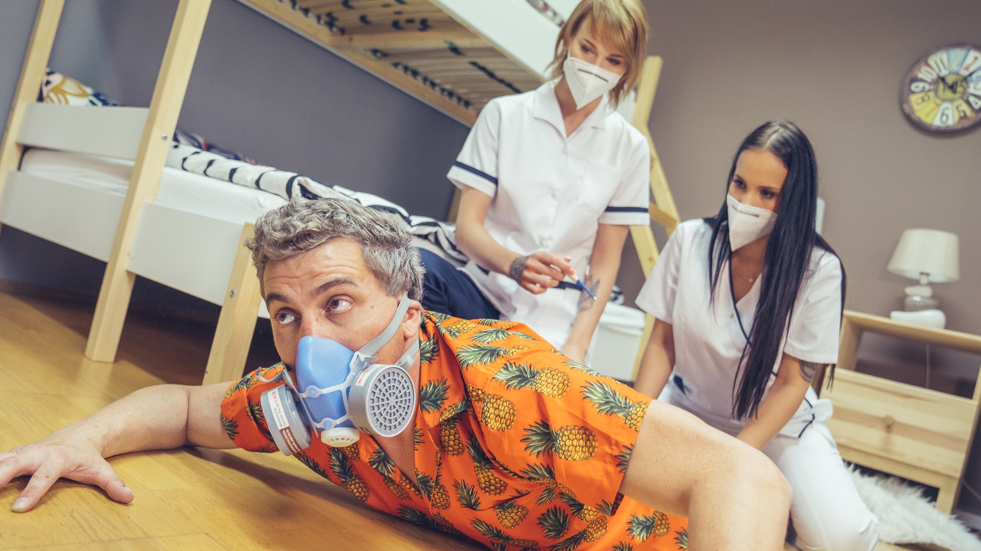 Stuck Between Two Nurses