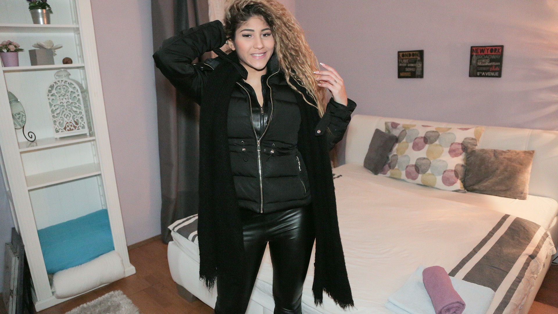 Busty Latina Fucked in Hotel