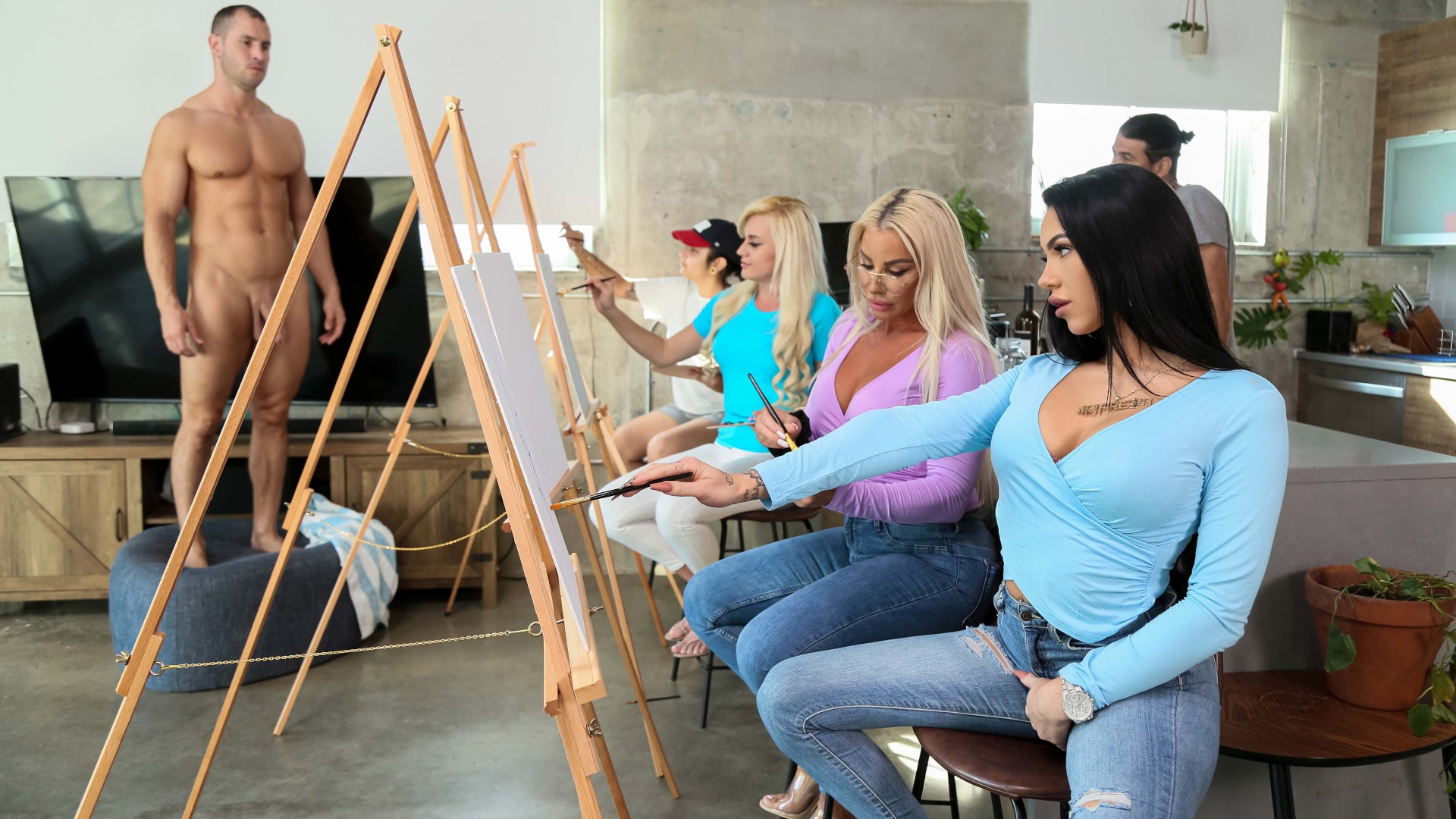 Sip and Paint and Suck Cock