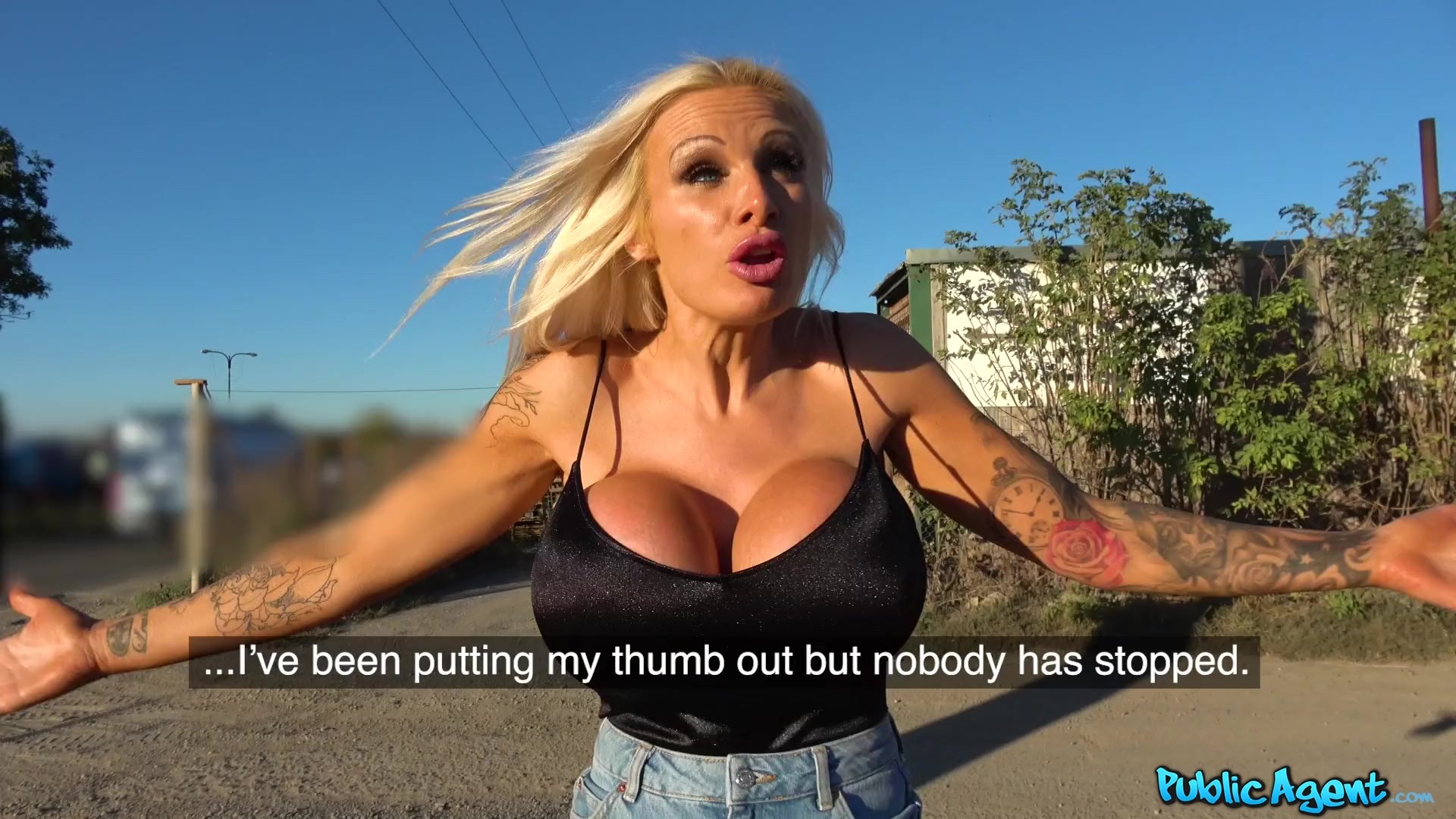 Teasing dirty talking busty blonde 2