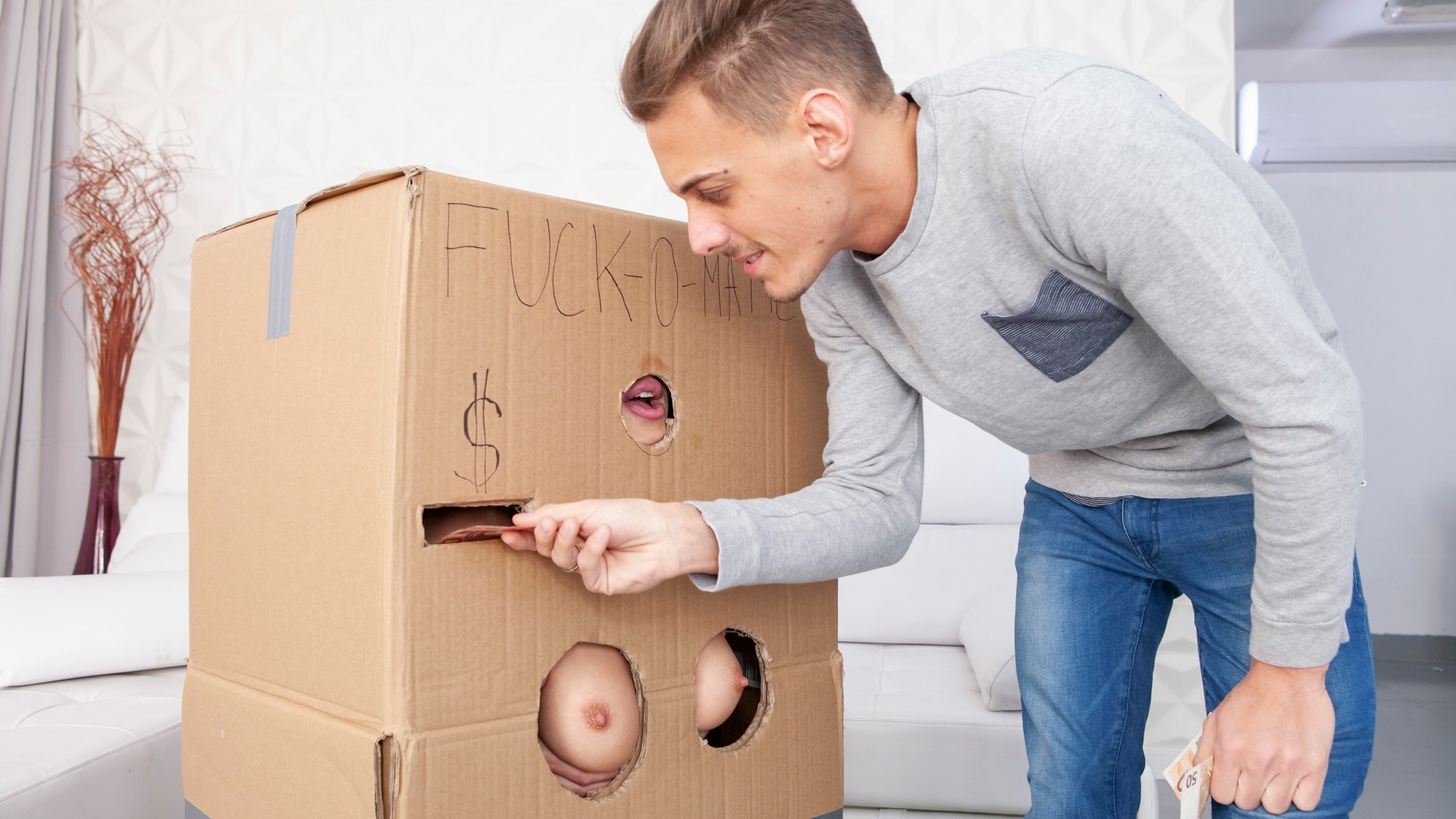Makeshift Cardboard Gloryhole 5