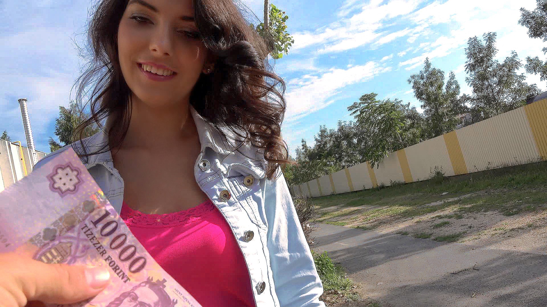 Brunette Sucks Stranger's Dick