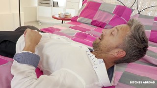 Daphne Klyde and Lutro in Ukrainian tourist orgasms intensely on vacation episode