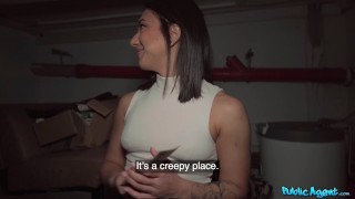 Lena Coxx and Martin Gun in Basement Blowjob and Ride episode