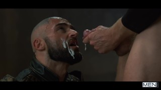 Colby Keller and Francois Sagat in Just Dick League : A Gay XXX Parody Part 2 episode