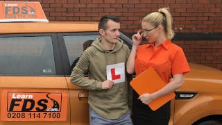 Exam failure leads to hot car sex with Ryan Ryder in Fake Driving School by Fake Hub