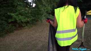 Jennifer Mendez and Erik Everhard and Martin Gun in Litter Picker Fucked in the Woods episode