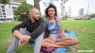 Alina Ali and Duncan Saint in Alina Ali Gets Pounded In Public episode