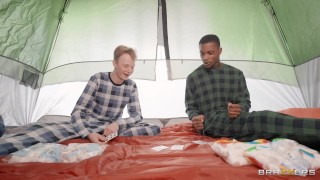 Roxie Sinner and Jimmy Michaels and Damion Dayski in Relieving Tent-sion episode