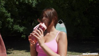 Amber Slassh and Matthew Meier in Breaking A Sweat episode