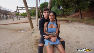 Yasmina Khan and Brady Bud in Squirting Outside episode