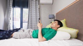 Zaawaadi and Jordi El Nino Polla in An Airhorn Prank Turns Into Facesitting episode