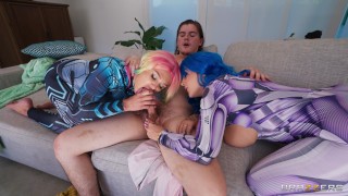 Kali Roses and Charli Phoenix and Tyler Cruise in Cocked & Loaded: Tagged & Teabagged episode