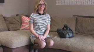Sexy blonde milf takes it from behind in casting with John Petty in Fake Agent UK by Fake Hub