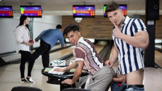 Bowling Alley Fuckdown with Malik Delgaty, Angel Santana by Men