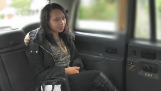 Ebony Babe Sucks Dick for Free Ride with Channel Santos, John Petty in Fake Taxi by Fake Hub