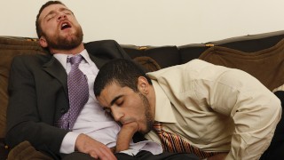 Staying Late with Trevor Knight, Angelo Antonio in The Gay Office by Men