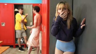 Locker Room Loads in Crazy College GFs series with Evie Christian, Kai Jaxon by Reality Kings