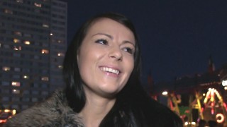 Dark Haired Beauty Fails At Game, Wins A Mouth Full Of Cock in Public Agent series with Samantha Joones by Fake Hub