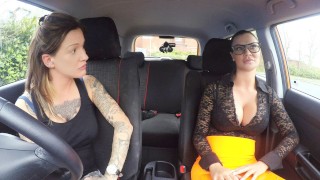 Jasmine Jae and Chantelle Fox in Strap On Fun for New Driver episode