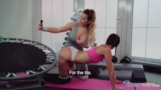 Marica Chanelle and Freya Dee in Italian fitness blogger fucks nymph episode