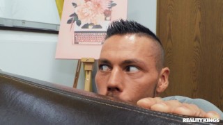 Taylee Wood and Angelo Godshack in Cheating Wife's Big Tits Workout episode