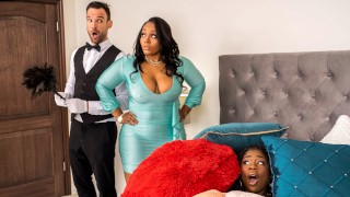 Pillow-Humping Humpette Loves A Threesome in Brazzers Exxtra series with Mimi Curvaceous, Hazel Grace, Alex Legend by Brazzers