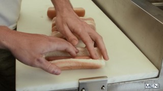 Finn Harding and Chris Cool in Big Sausage In My Buns episode