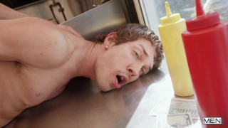 Finn Harding and Chris Cool in Big Sausage In My Buns episode