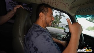 Explicit Kait and Tony Rubino in This is the Bang Bus! episode