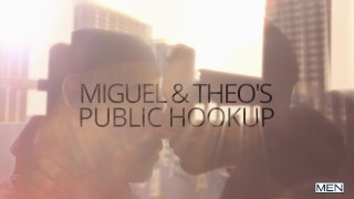 Theo Brady and Miguel Exotic in Miguel & Theo's Public Hookup episode