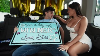 Mega Fan Wins a Ride with Luna Star, Kai Jaxon, Dickdealer Don in RK Prime by Reality Kings