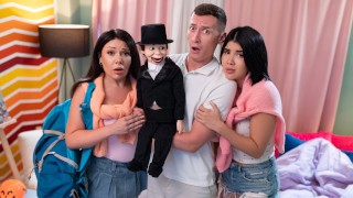 The Haunted Dirty Dummy (Halloween) in Fake Hostel series with Lady D, Lola Bratz, Charlie Dean by Fake Hub