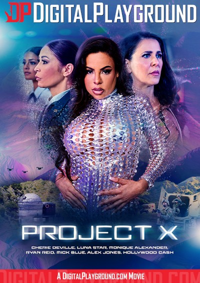 Project X Porn DVD Cover with Mick Blue, Cherie Deville, Monique Alexander, Luna Star, Alex Jones, Ryan Reid, Hollywood Cash naked 