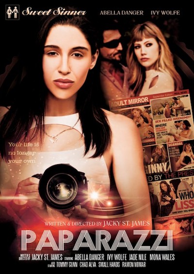Paparazzi Porn DVD Cover with Abella Danger, Chad Alva, Jade Nile, Ivy Wolfe, Ramon Nomar, Tommy Gunn, Sgt Miles, Small Hands, Mona Wales naked 